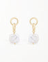 Luminous Pearl Cascade Drop Earrings - Handcrafted Beauty